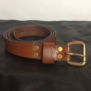 J. Crew Italian Leather Belt Sz MED 30”-36”